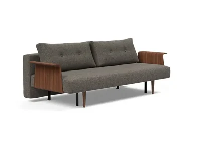 Recast Plus Sofa Bed Dark Styletto With Arms