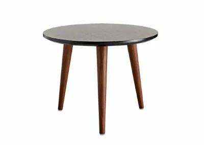 Stylo Table Ø45 Black Oak Veneer